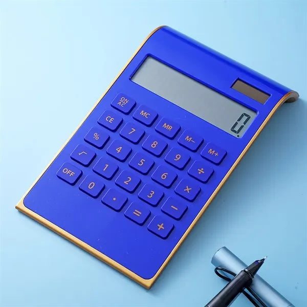 LCD 10-Digit Desktop Solar Calculator for Office