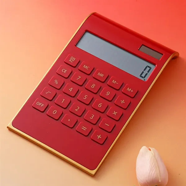 LCD 10-Digit Desktop Solar Calculator for Office