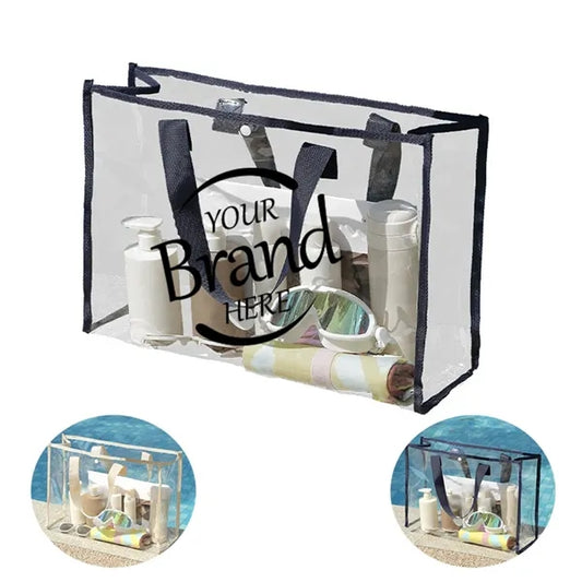 Transparent PVC Beach Tote Bag