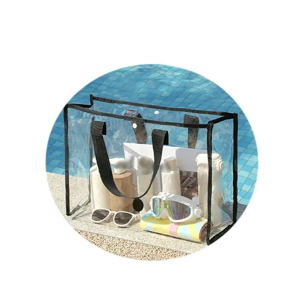 Transparent PVC Beach Tote Bag