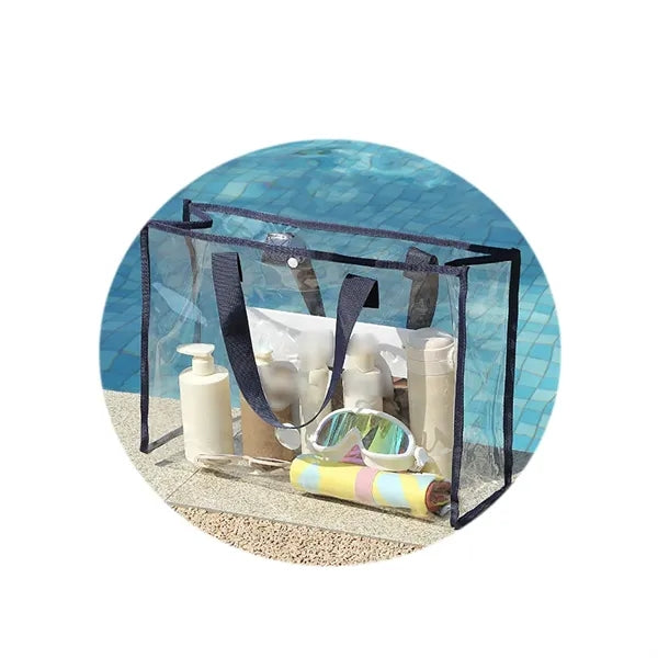 Transparent PVC Beach Tote Bag