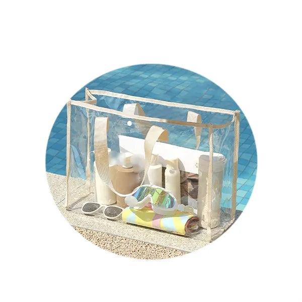 Transparent PVC Beach Tote Bag