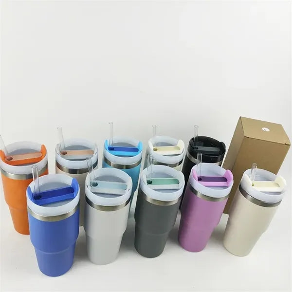 14OZ Vacuum Insulated Tumbler with Lid and Straw