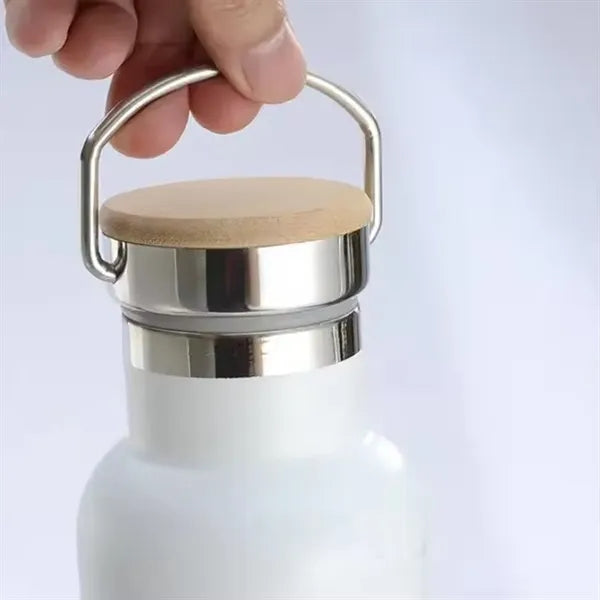 20oz Stainless Steel Insulated Flask Bottle with Bamboo Lid