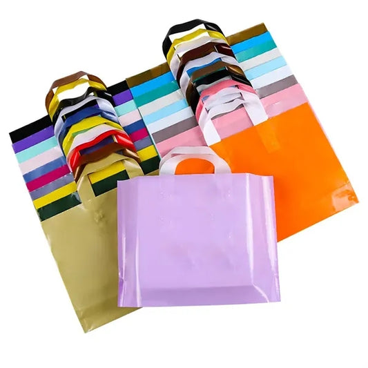 Plastic Bags with Soft Handle Gift Merchandise Sack