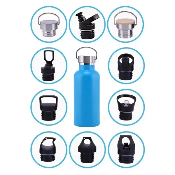 20oz Stainless Steel Insulated Flask Bottle with Bamboo Lid