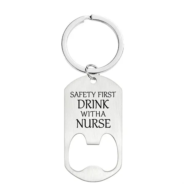 Stainless Steel Bottle Opener Keychain
