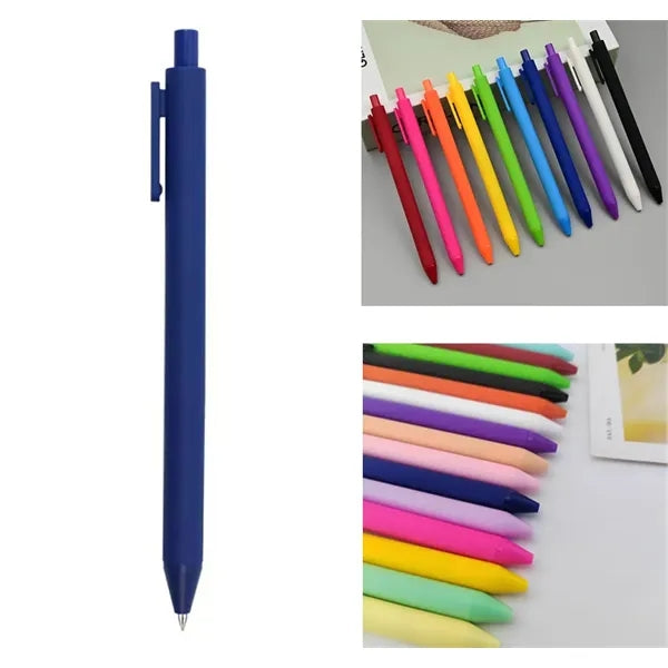 Plastic Click Action Retractable Gel Ink Ballpoint Pen