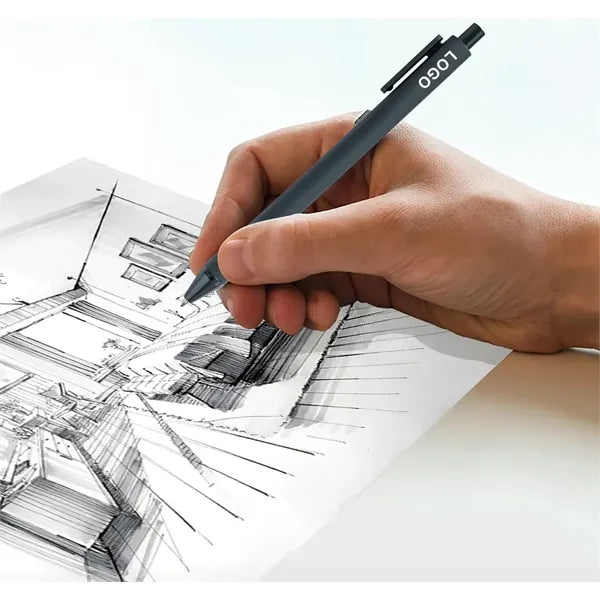 Plastic Click Action Retractable Gel Ink Ballpoint Pen