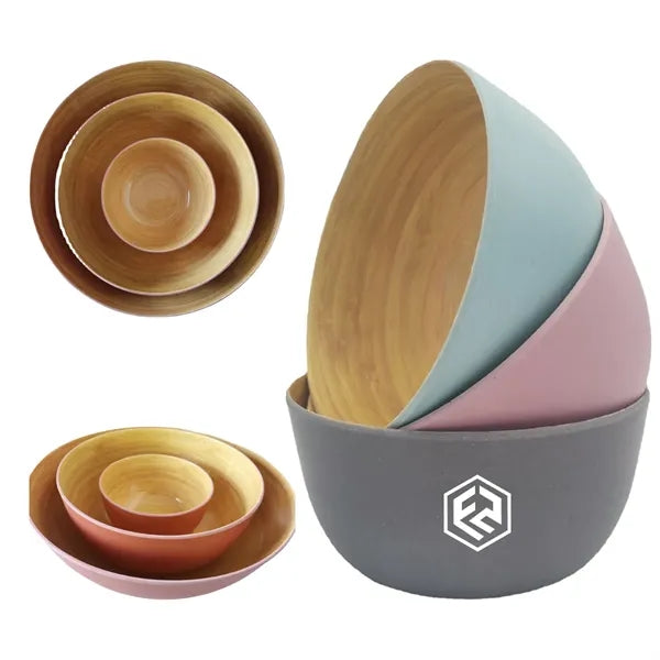 Practical Fashional Salad Bowl Woodgrain Series