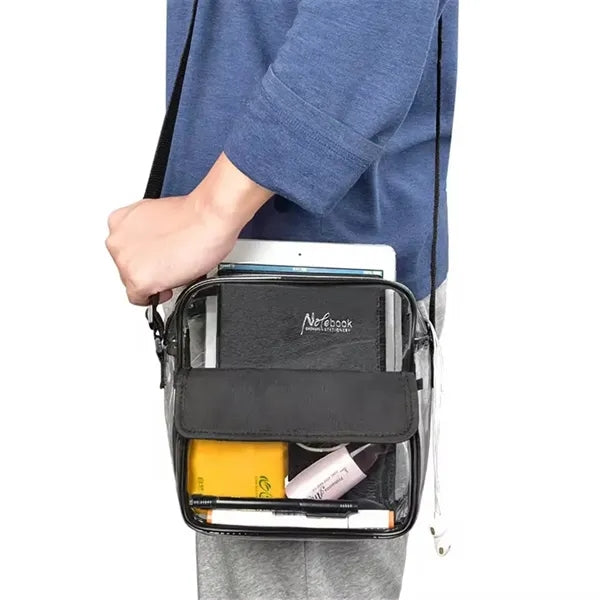 Clear PVC Transparent Cosmetic Makeup Crossbody Bag