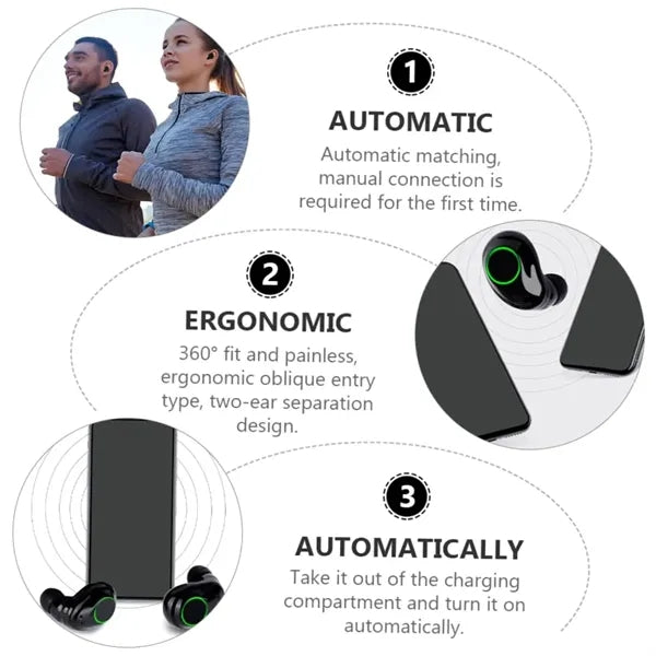 Touch Earbuds With Charging Case