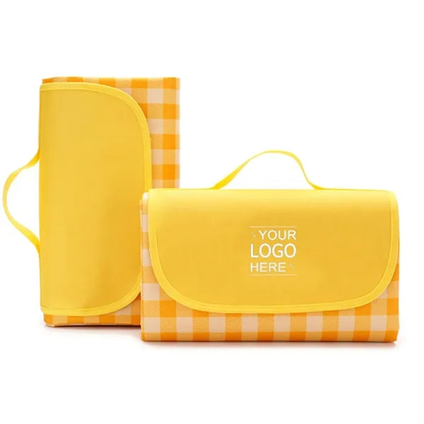 Foldable Waterproof Picnic Blanket With Handle