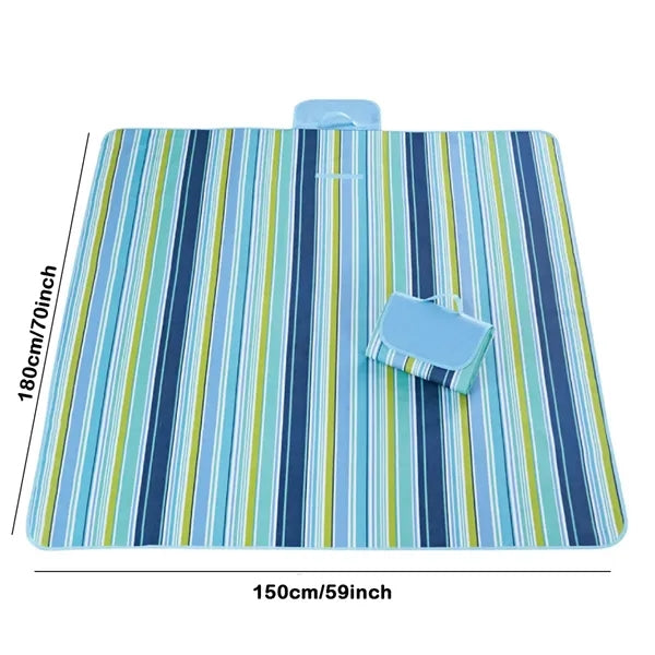 Foldable Waterproof Picnic Blanket With Handle
