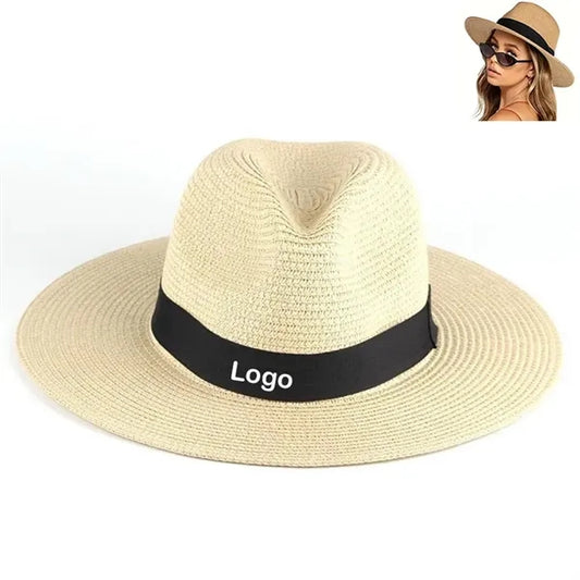 Sun Straw Fedora Beach Hat