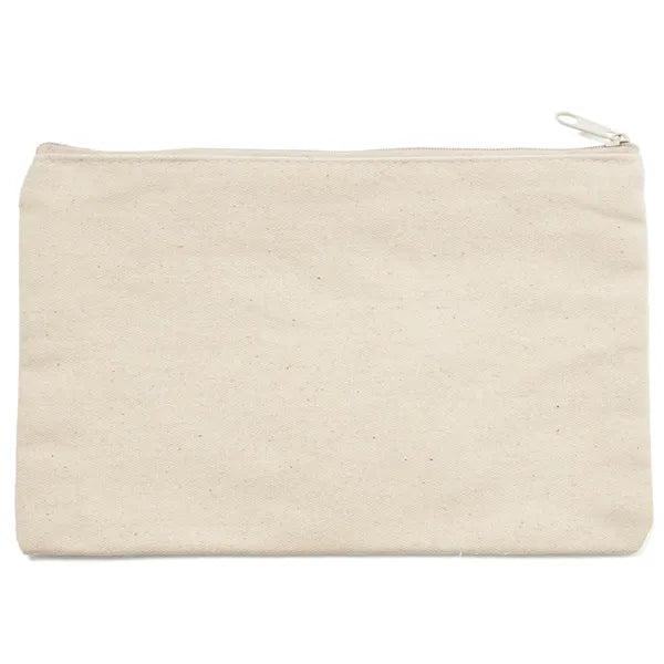 Cotton Canvas Zipper Pouch