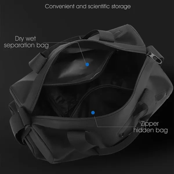 Multi-Compartment Waterproof Travel Duffel Bag