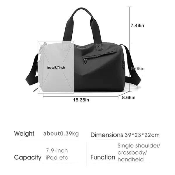 Multi-Compartment Waterproof Travel Duffel Bag