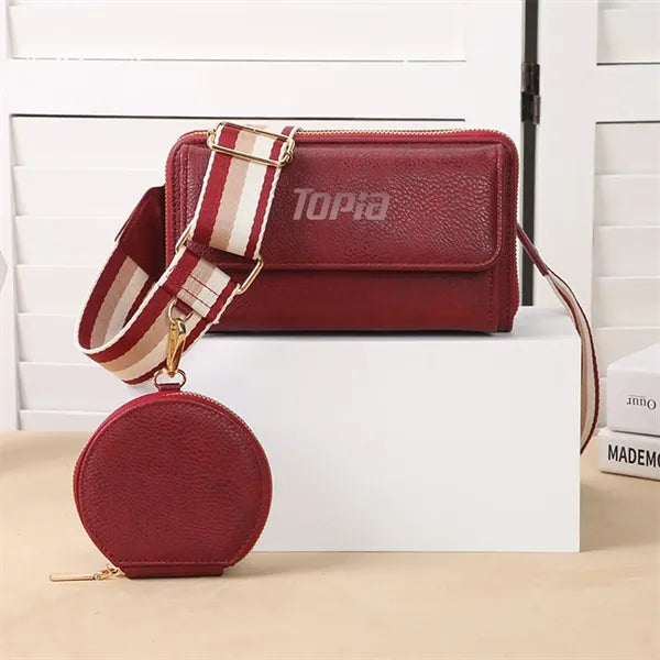 Leather Multi-Function Crossbody Bag Set