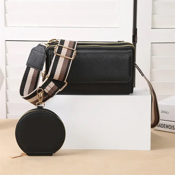 Leather Multi-Function Crossbody Bag Set