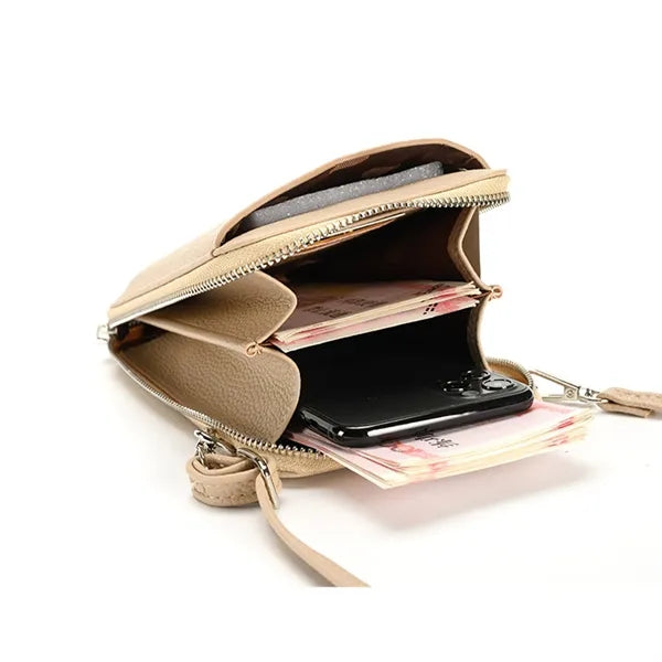 Leather Crossbody Phone Pouch