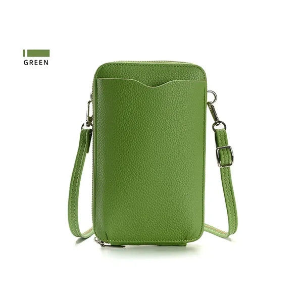 Leather Crossbody Phone Pouch