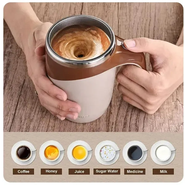 12oz Automatic Electric Mixing Cup Self Stirring Coffee Mug
