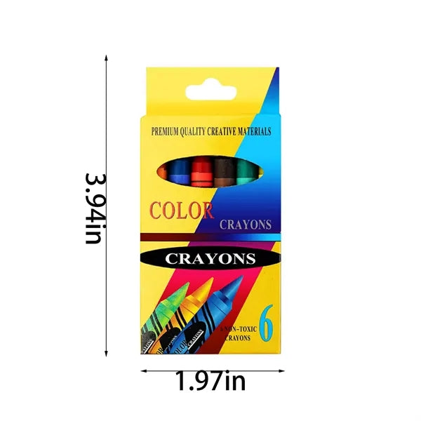 Box of Crayons Non-Toxic Color Coloring School Supplies