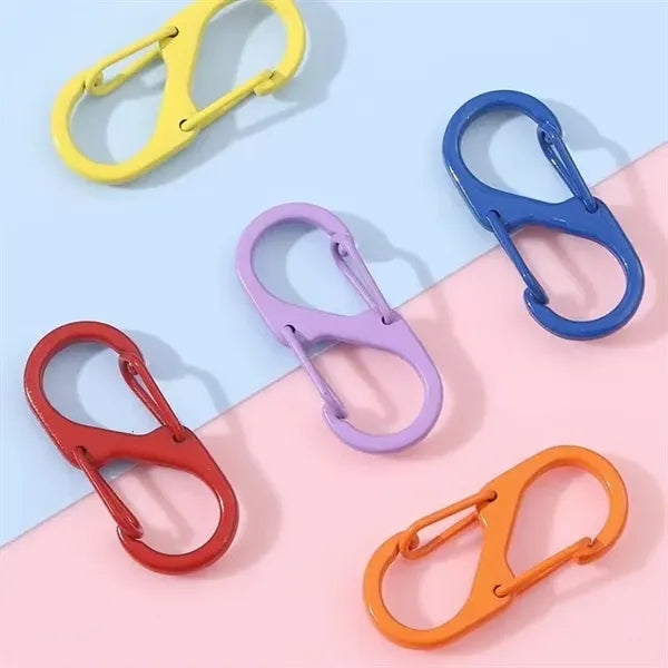 Dual Spring Carabiner Clips, Hook Buckle for Camping