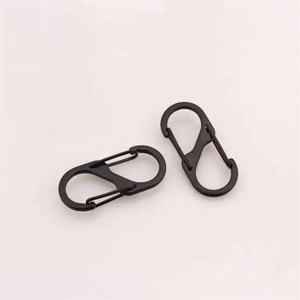 Dual Spring Carabiner Clips, Hook Buckle for Camping