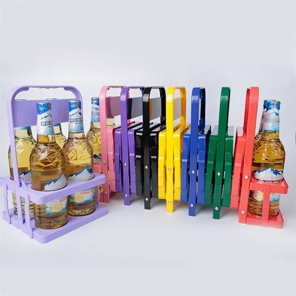 Foldable Beer Drink Carriers, Bottle Holder with Handle