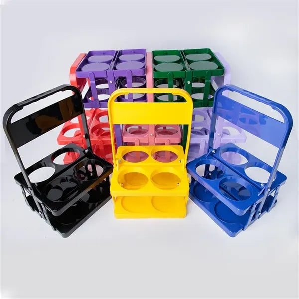 Foldable Beer Drink Carriers, Bottle Holder with Handle