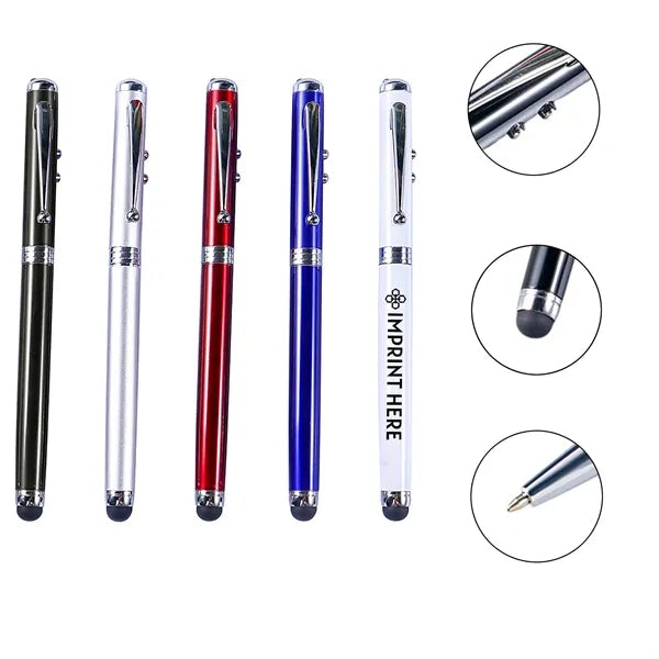4-in-1 Laser Pointer LED Flashlight Touchscreen Stylus