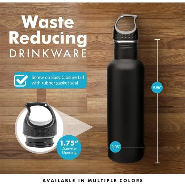 25oz Sports Water Bottle with Screw-On Lid