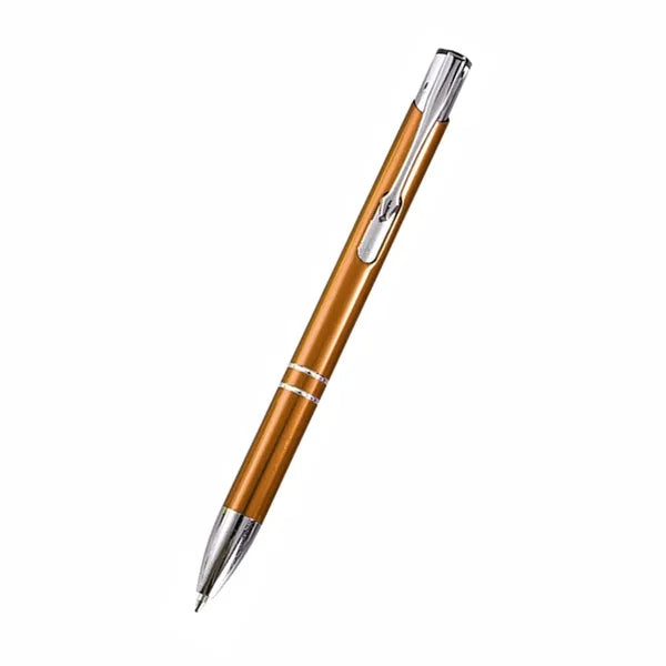 Multi-colored Metal Press Ballpoint Pen with Clip