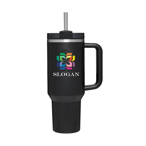 30 oz Tumbler with Handle and Straw Lid