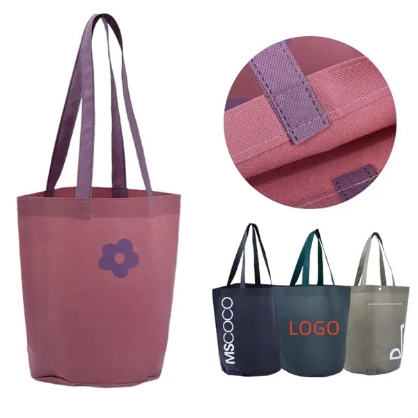 Reuseable Non-Woven Bucket Tote Bag