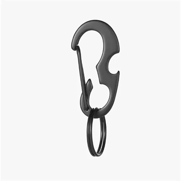 D shape bottle opener keychain