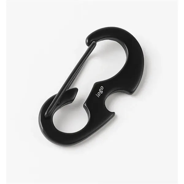 D shape bottle opener keychain