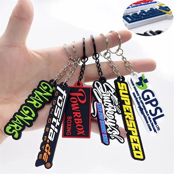 Soft PVC Key Tag Keychains