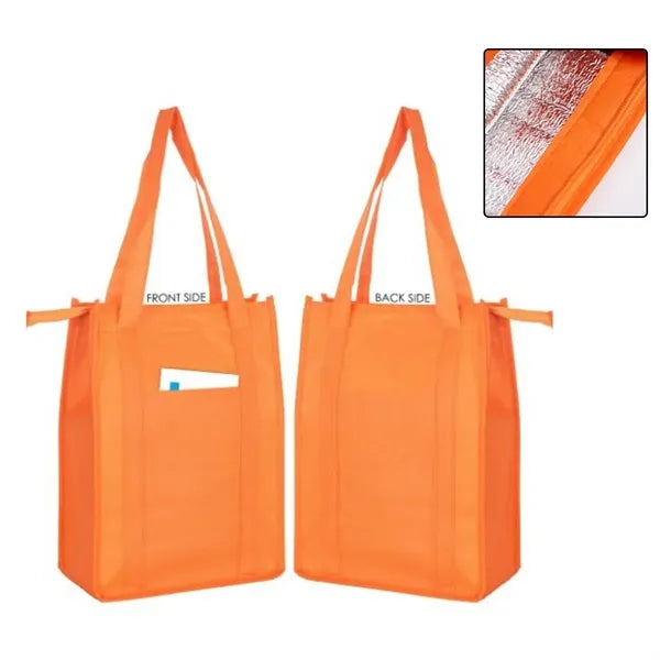 Insulated Cooler Zipper Tote Bag