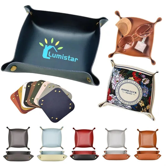 Leather Valet Tray Organizer