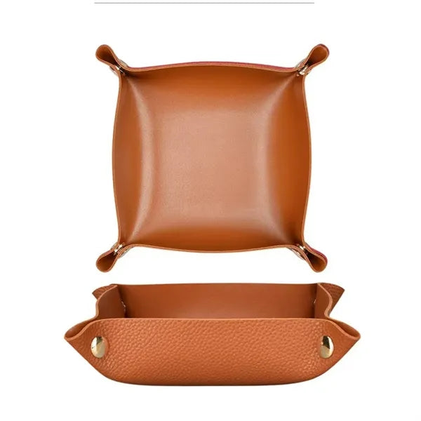 Leather Valet Tray Organizer