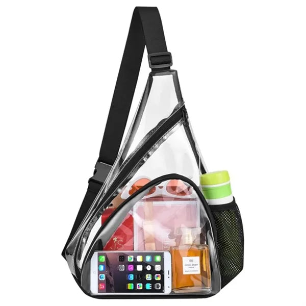 Stadium Clear PVC Shoulder Crossbody Backpack Sling Bag