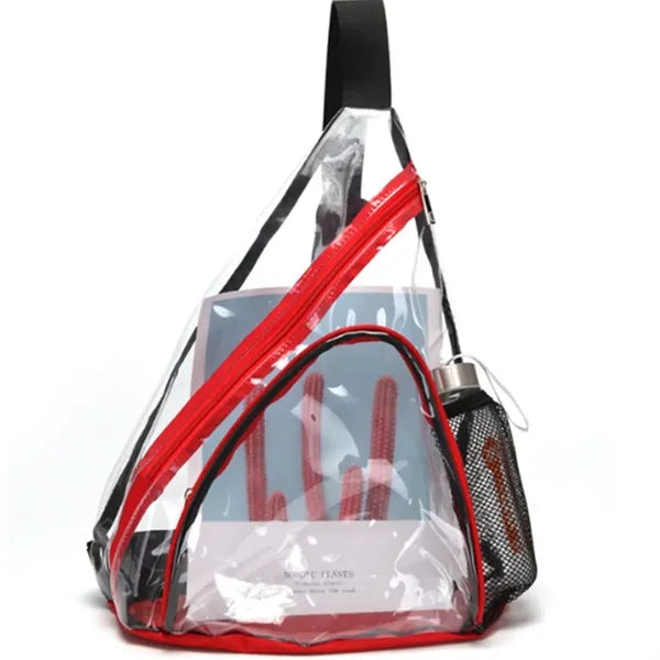 Stadium Clear PVC Shoulder Crossbody Backpack Sling Bag