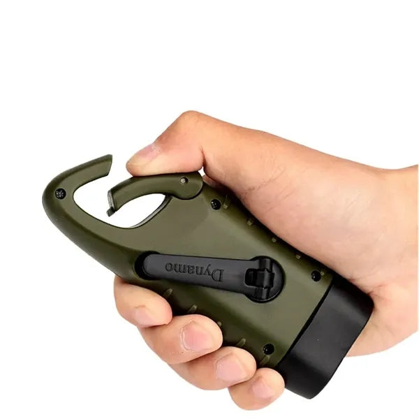 Portable Outdoor Camping Hand Crank LED Flashlight