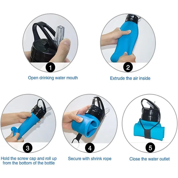 Silicone Travel Water Bottle