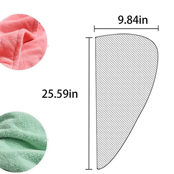 Ultra Absorbent Twist Hair Turban