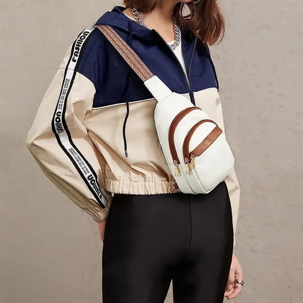 Fashionable simple large capacity women's messenger bag