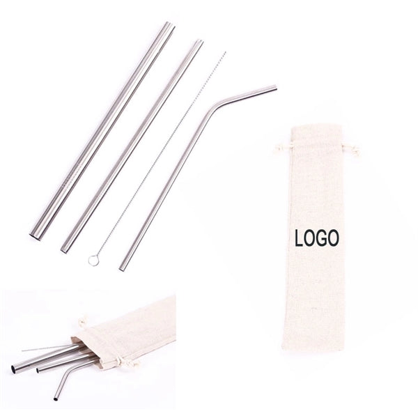 4 Pcs Stainless Steel Straw